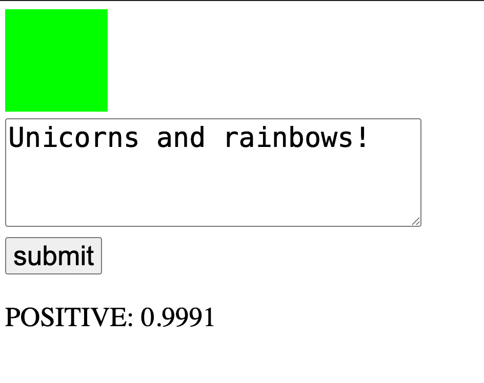 "Sentiment Analysis" code example